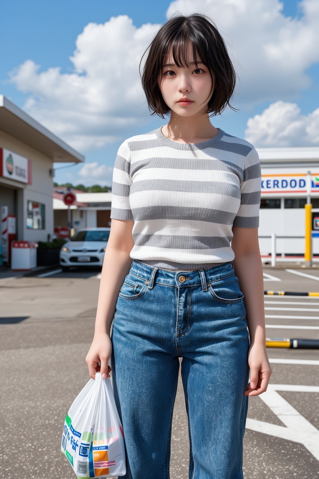 【ウチの娘シリーズ】コンビニにジュースを買いに行ってあまりの暑さに不機嫌になった葵ちゃん