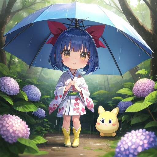 雨の撮影会 | の人気AIイラスト・グラビア