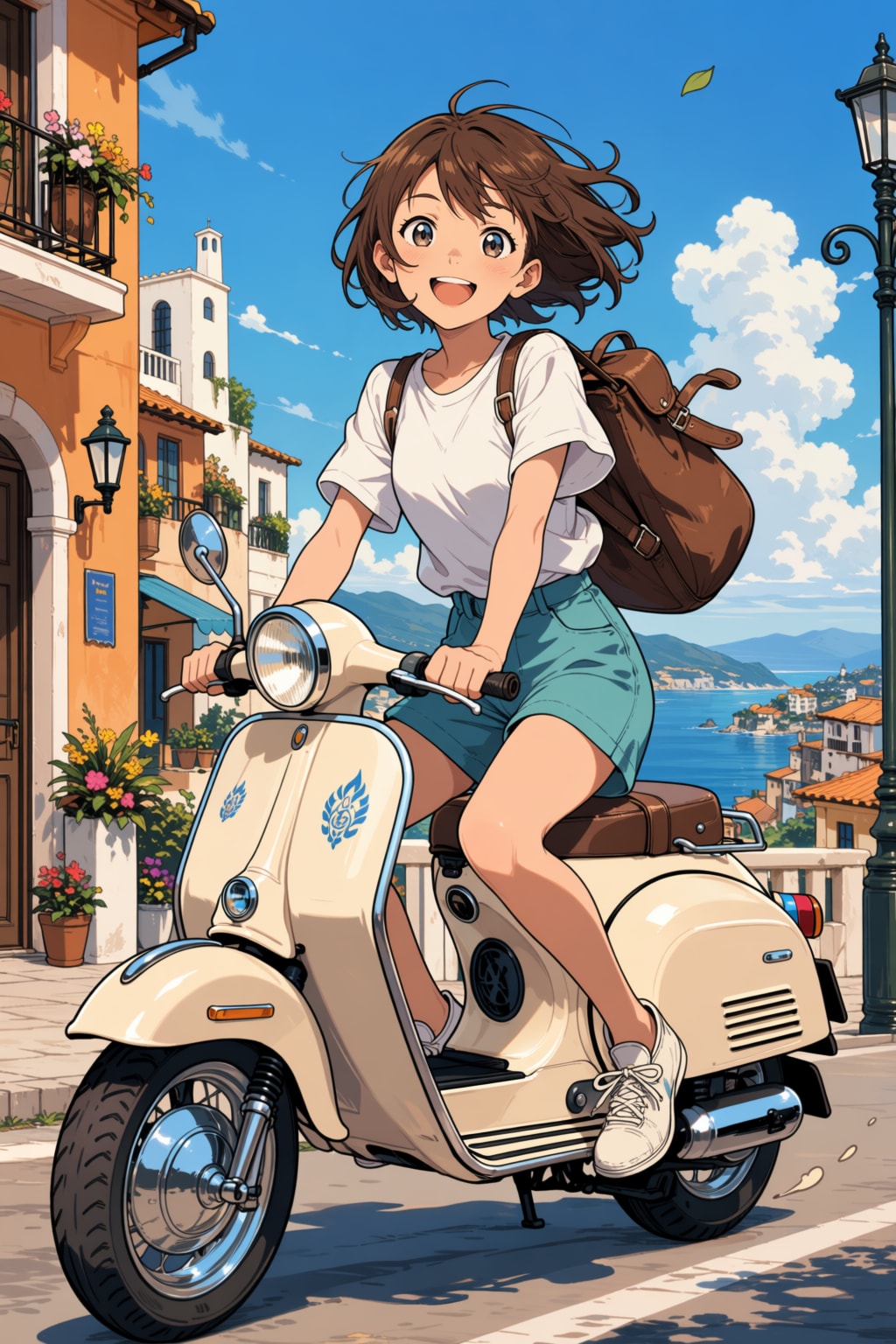 彼女とスクーターの街