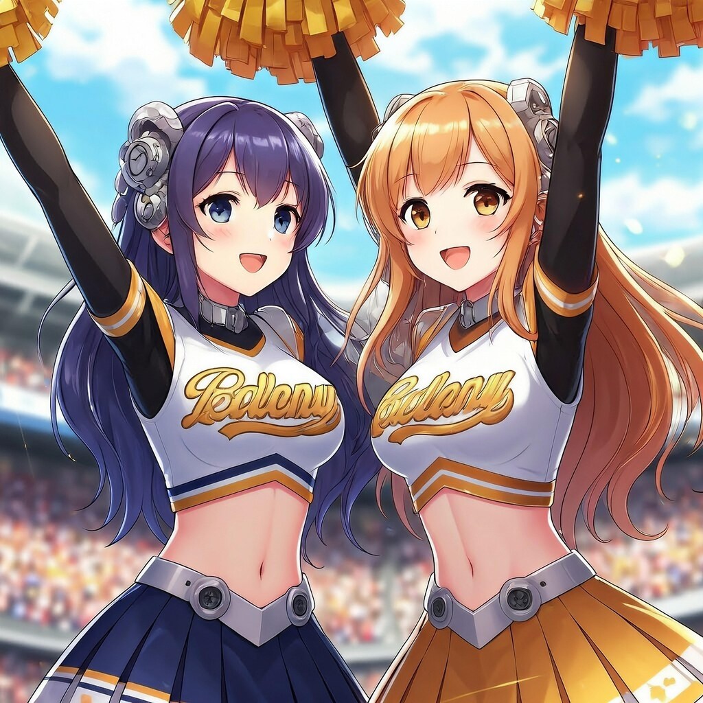 ピクセルちゃんのチアリーディング