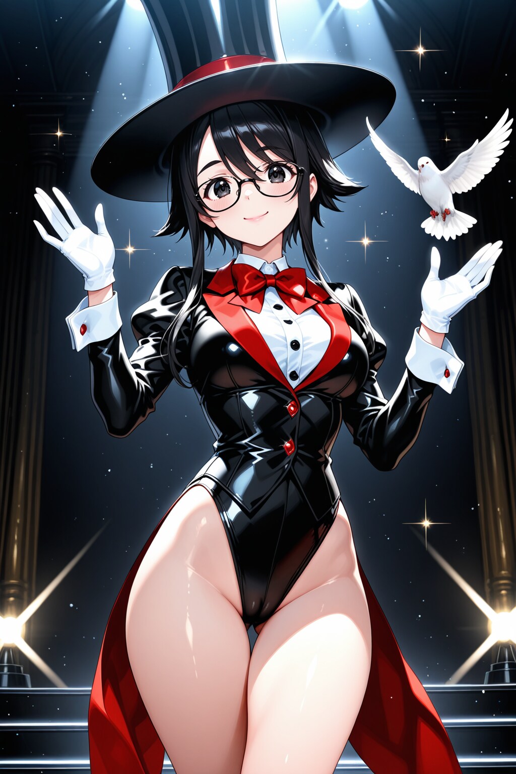 シルクハットのマジシャン