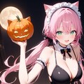 ネコミミハロウィンな桃花 2枚目