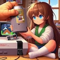 超高速でゲームクリアするためソフトを抜く小さな女の子 6枚目