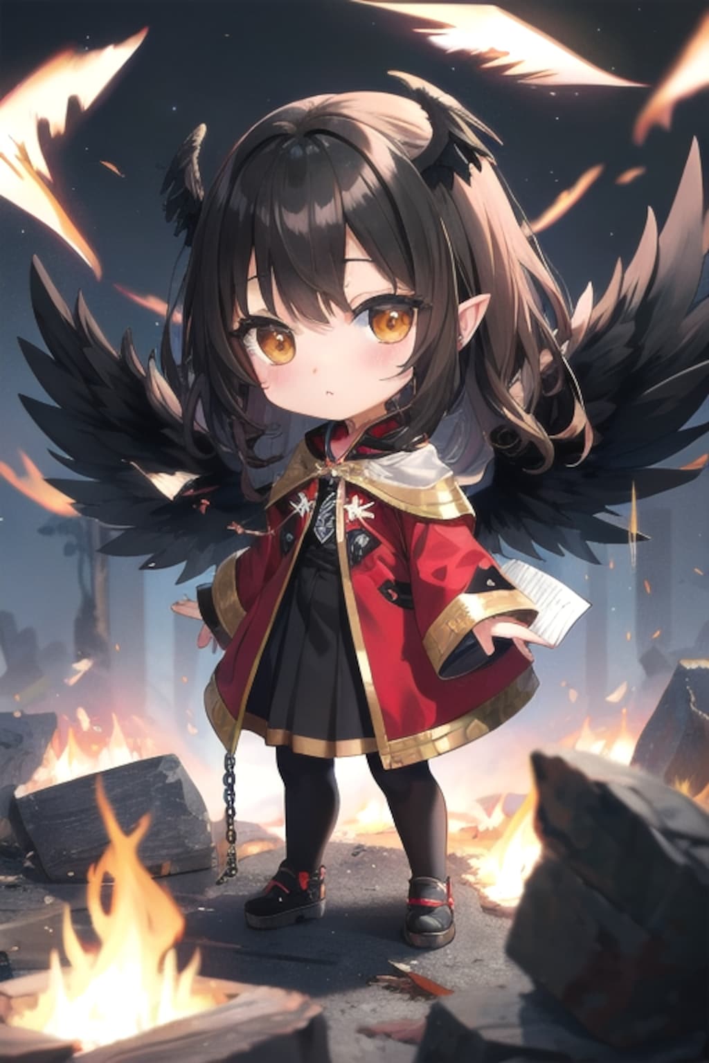 AIてんし　プロンプトちゃんとネガティププロンプトちゃん[ネガティププロンプトちゃん]1