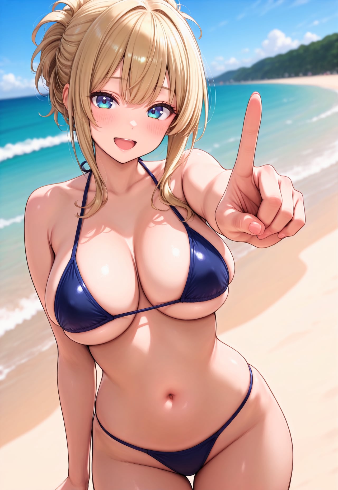 451（紺色のビキニ）