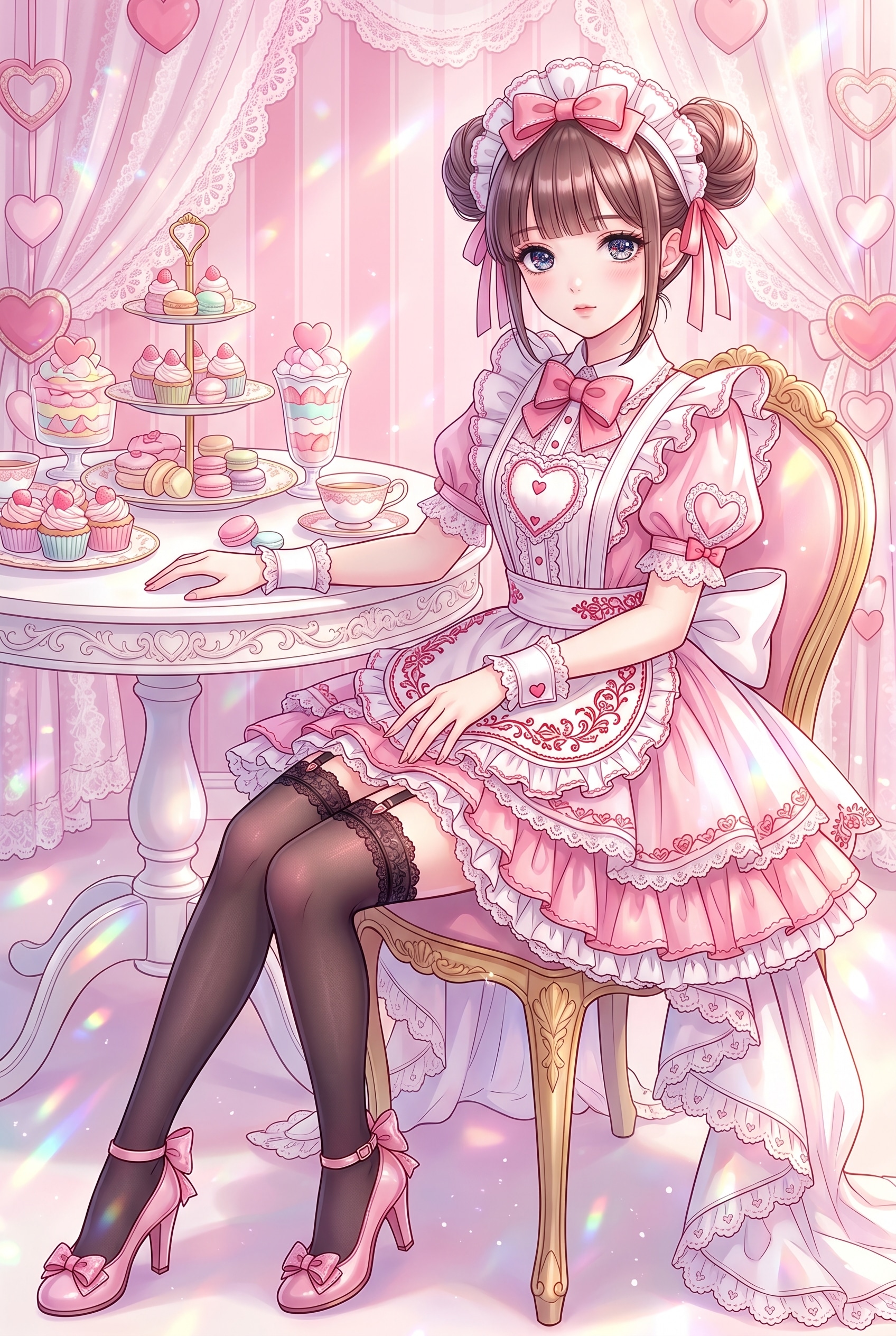 甘美なる桃色仕立て | の人気AIイラスト・グラビア