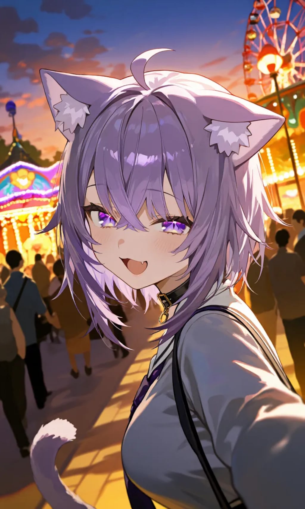 猫又おかゆ　遊園地デート