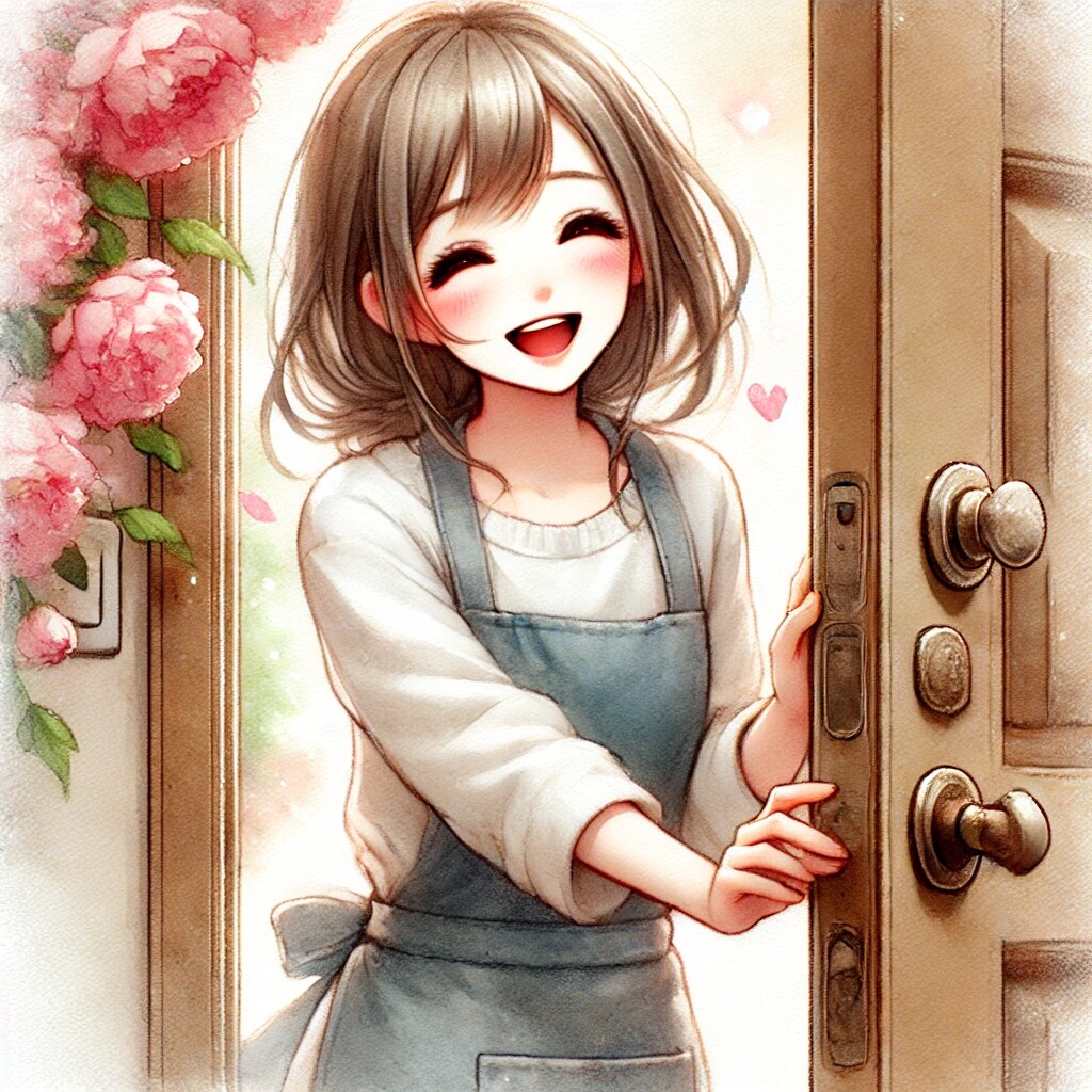 おかえりなさい❣️ご飯にする？お風呂にする？⋯それとも。。。 | の人気AIイラスト・グラビア