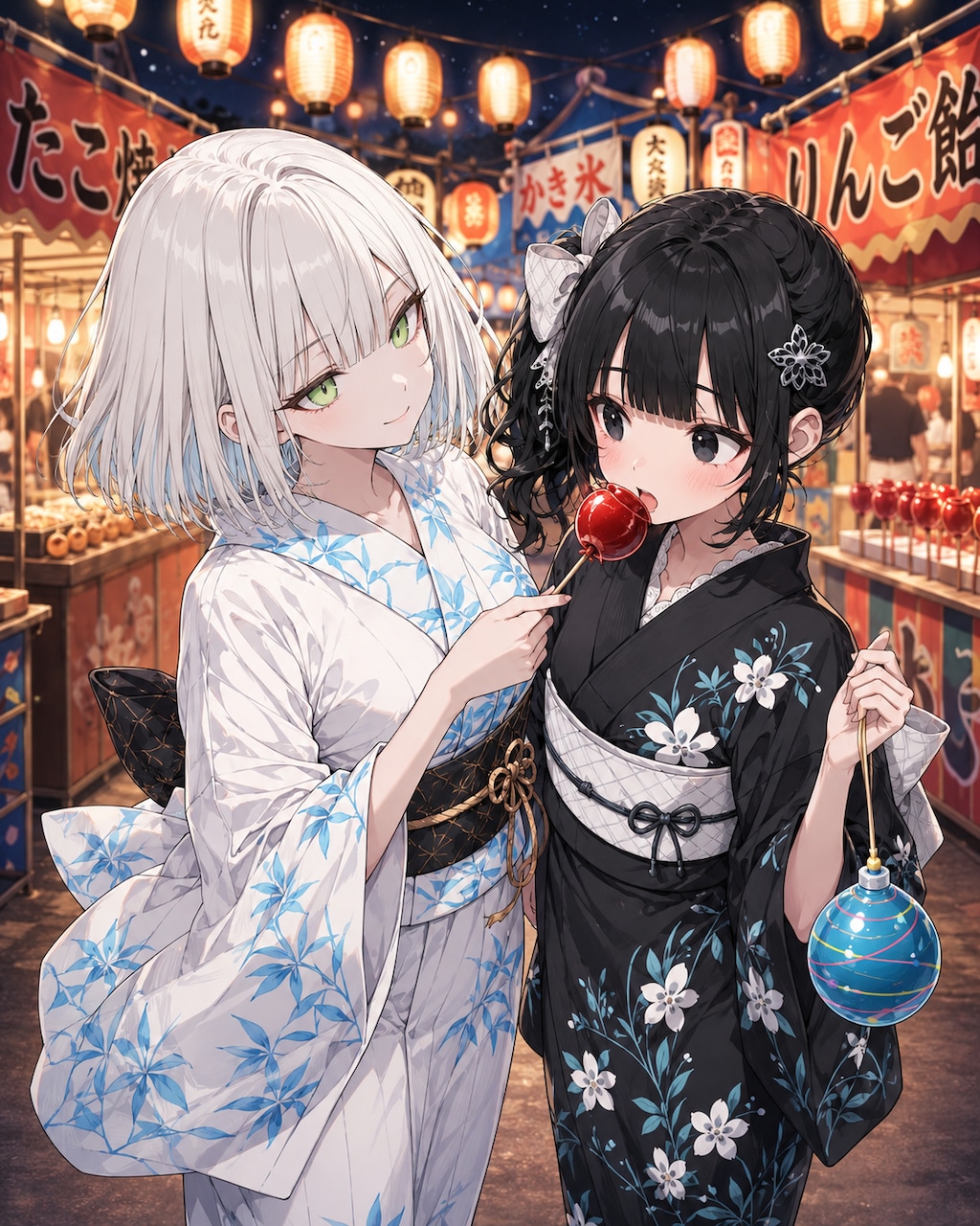 リンゴ飴たべる？