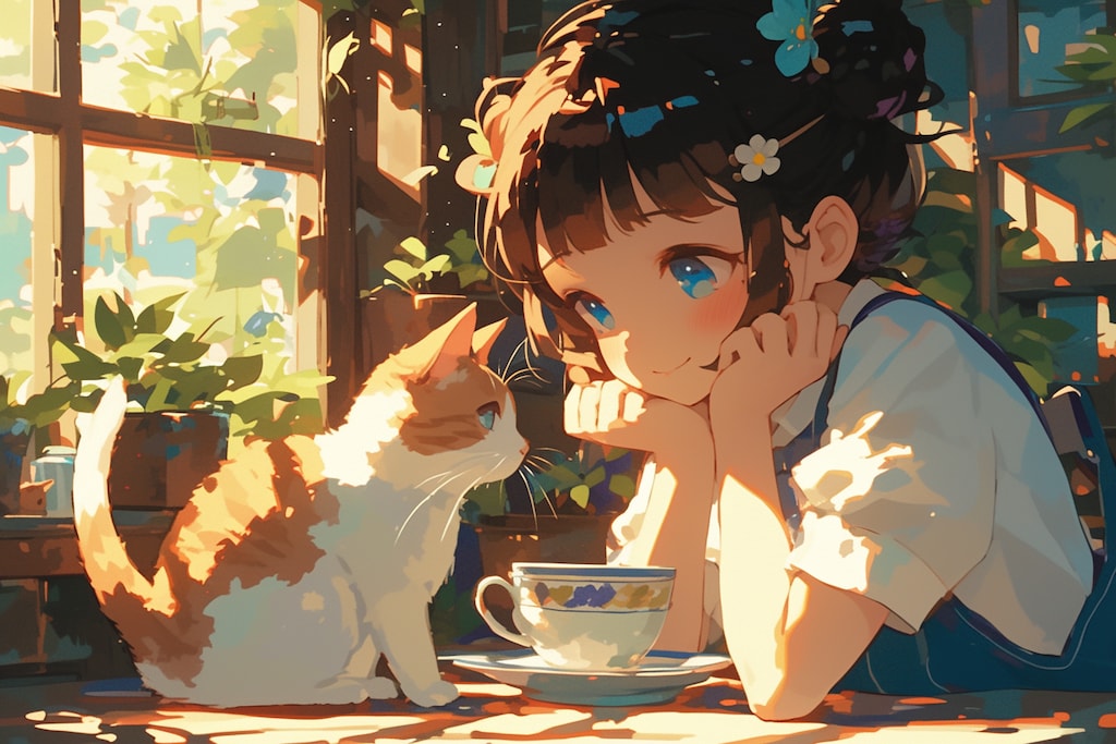 猫🐈とおだんごちゃん🍡✨01