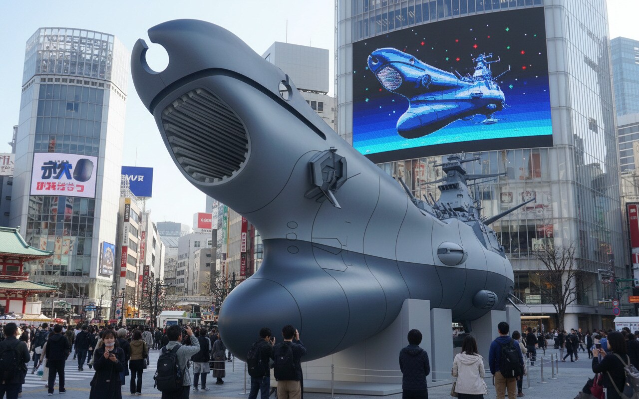 都内に宇宙戦艦ヤマト出現‼