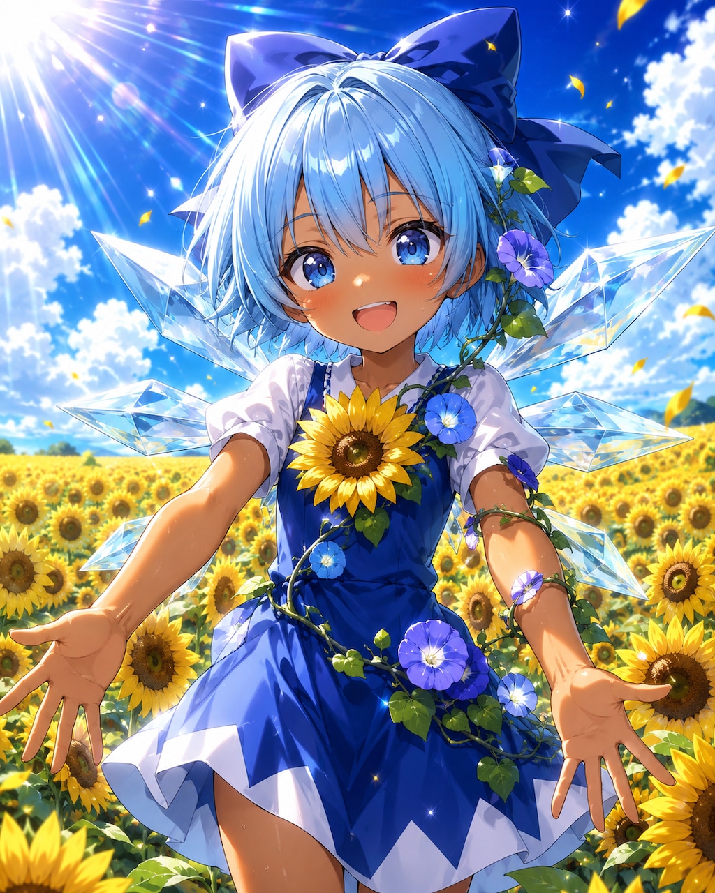 日焼けしたチルノ