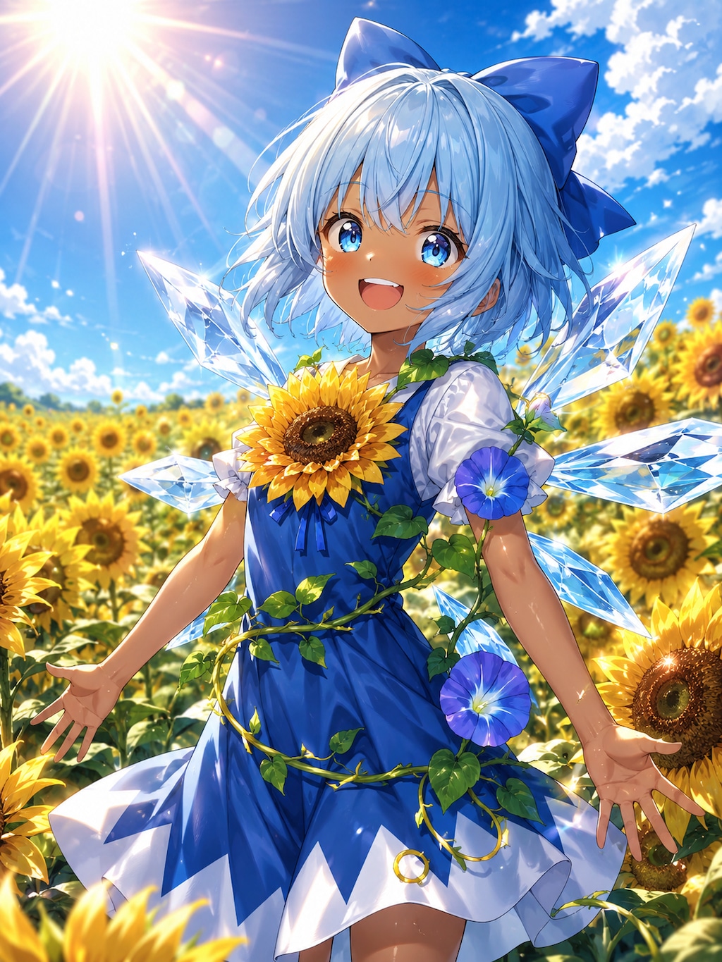 日焼けしたチルノ