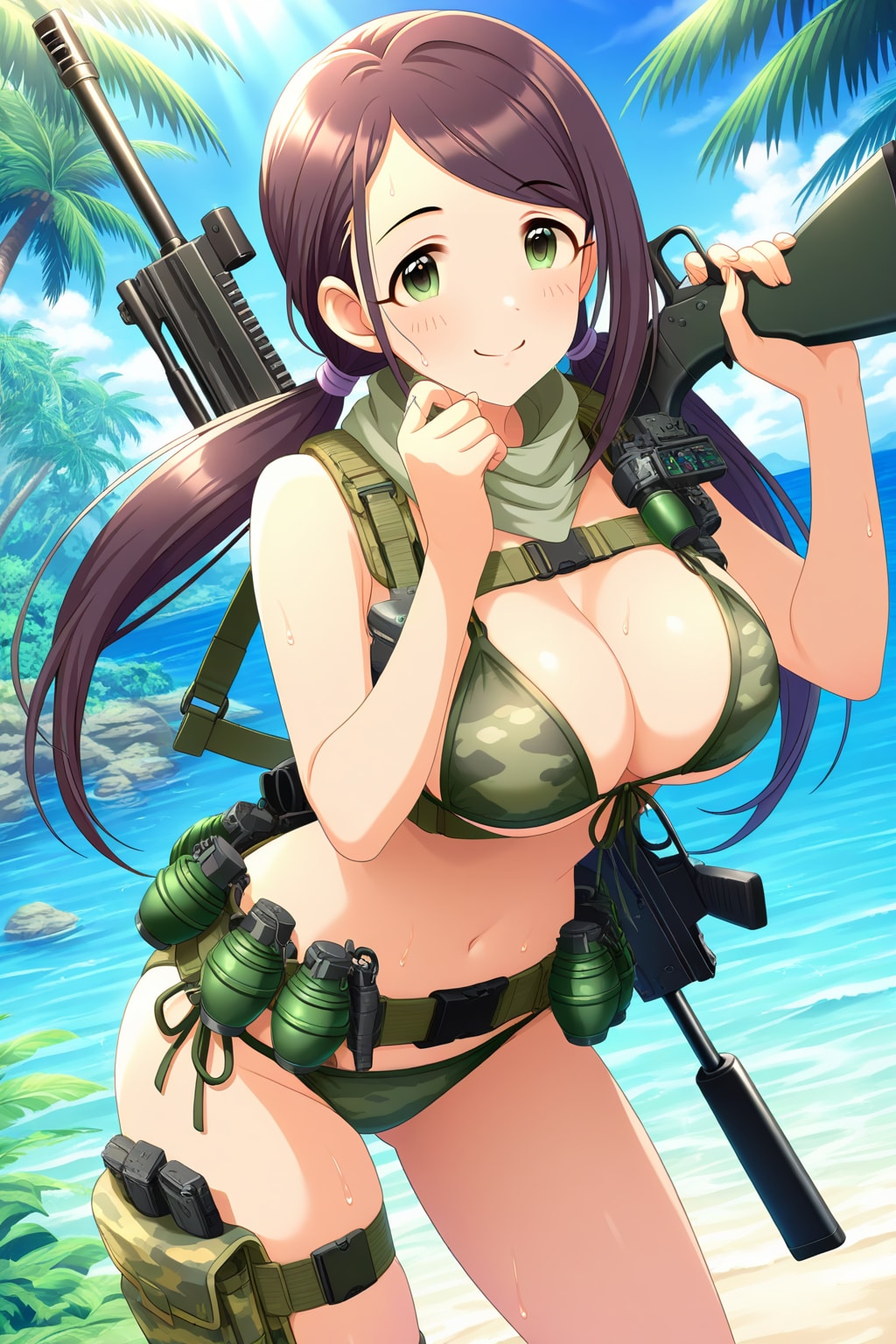 サバゲー女子アイドル大和亜季の休日👙🏝️❤️
