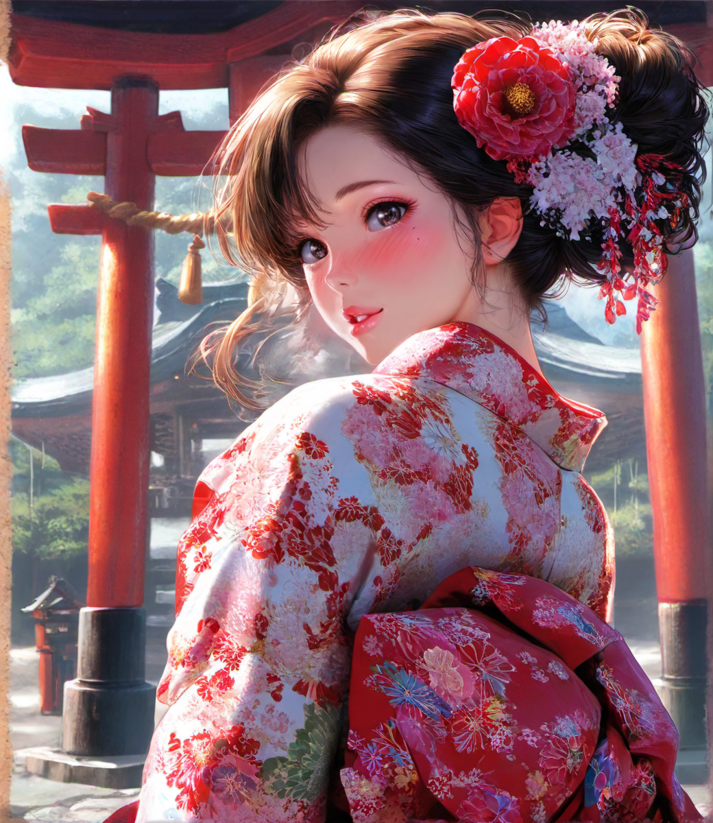 初詣 | の人気AIイラスト・グラビア