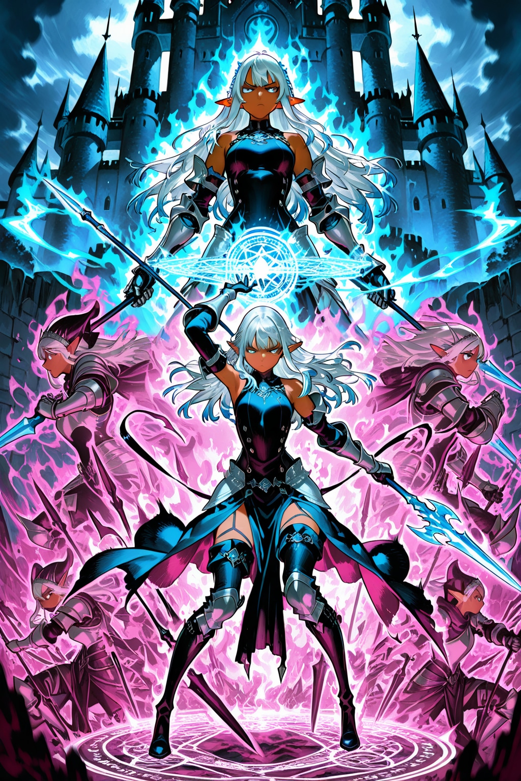 白髪のダークエルフちゃん