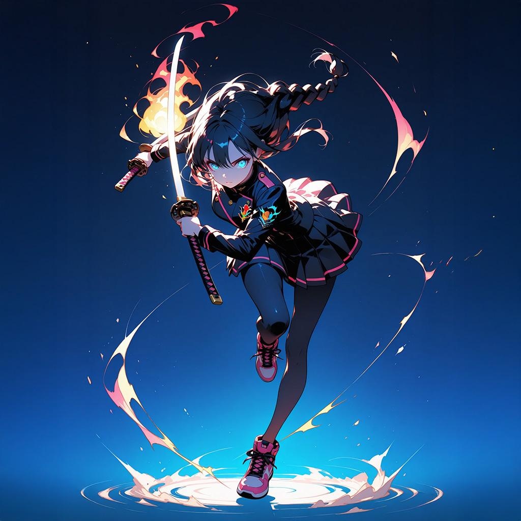 炎のアサルト忍者〈二刀〉