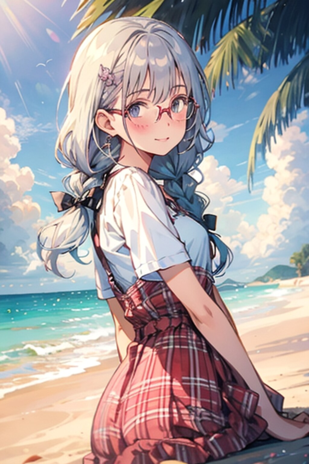 みつあみめがね