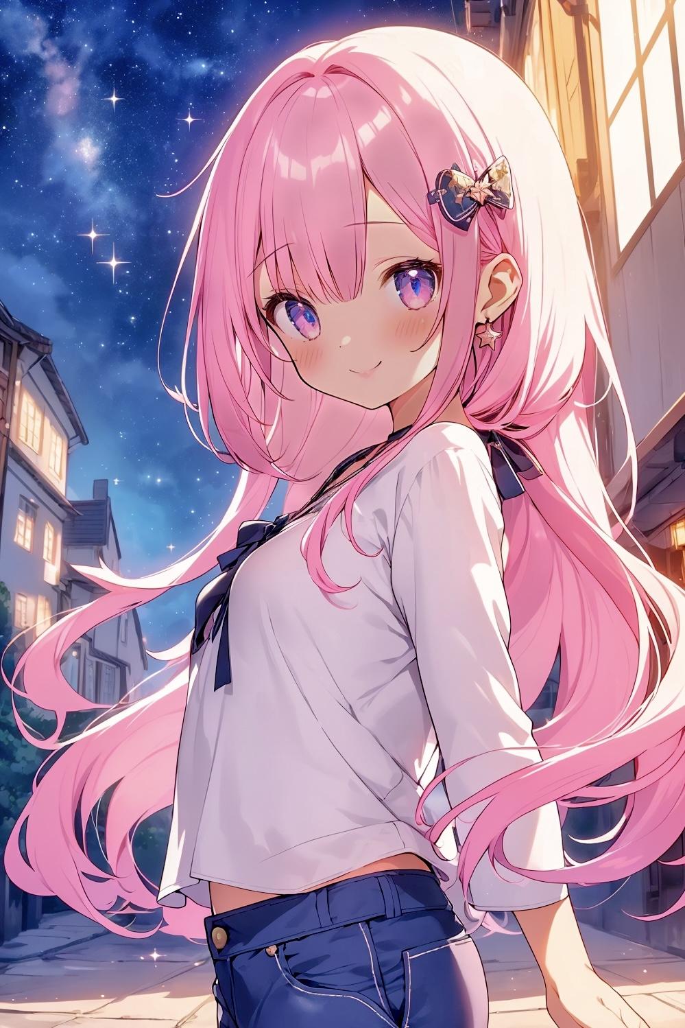 夜のおさんぽ🌟 | の人気AIイラスト・グラビア