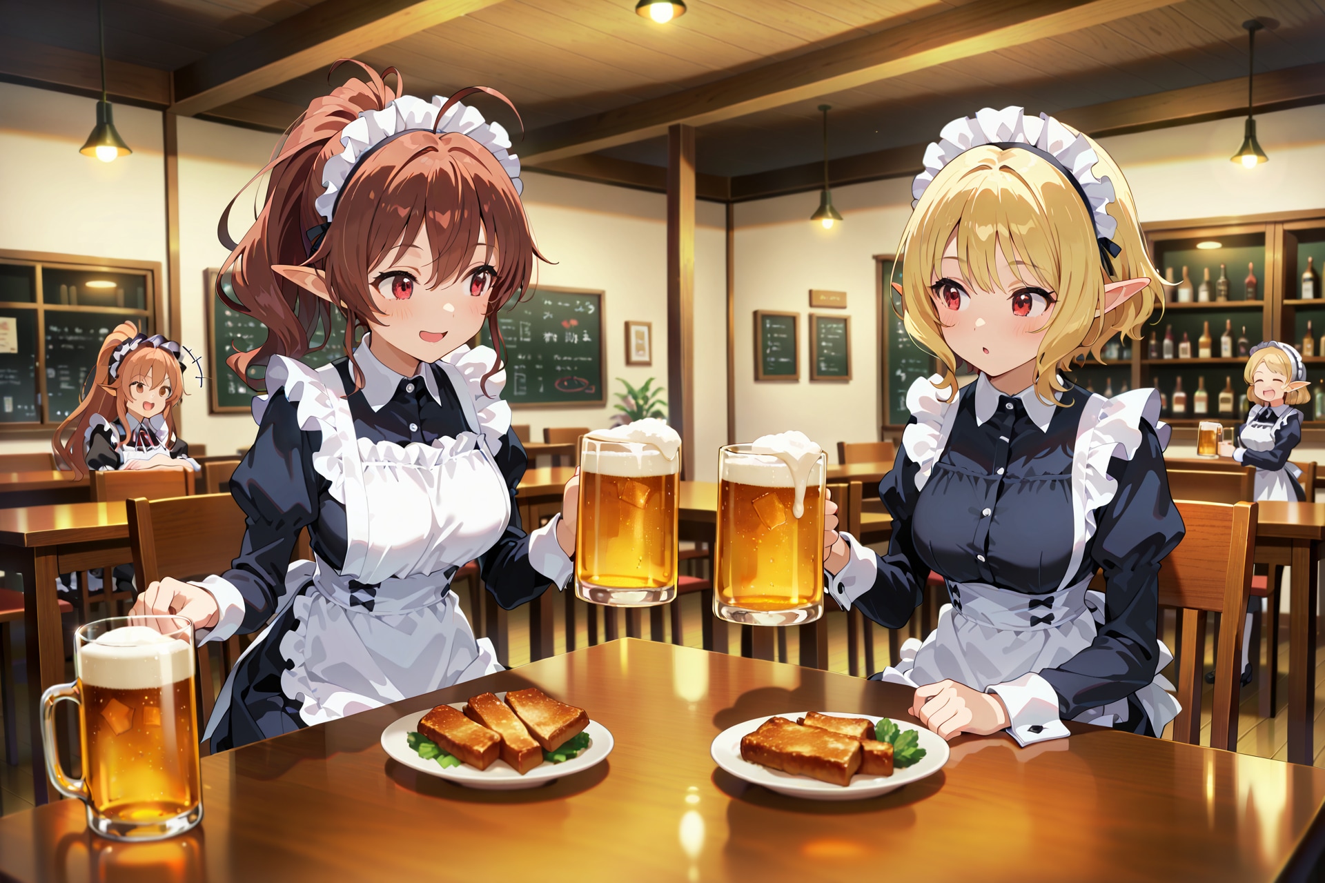 メイド業務完了！週末もビールでログアウト♪