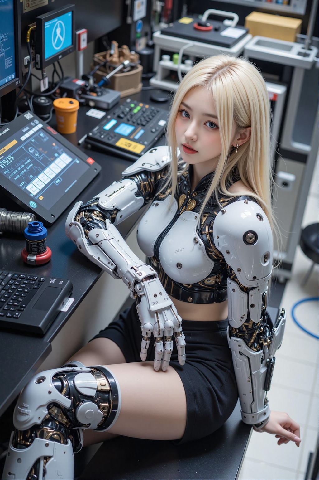 メカ娘調整と出動✨️