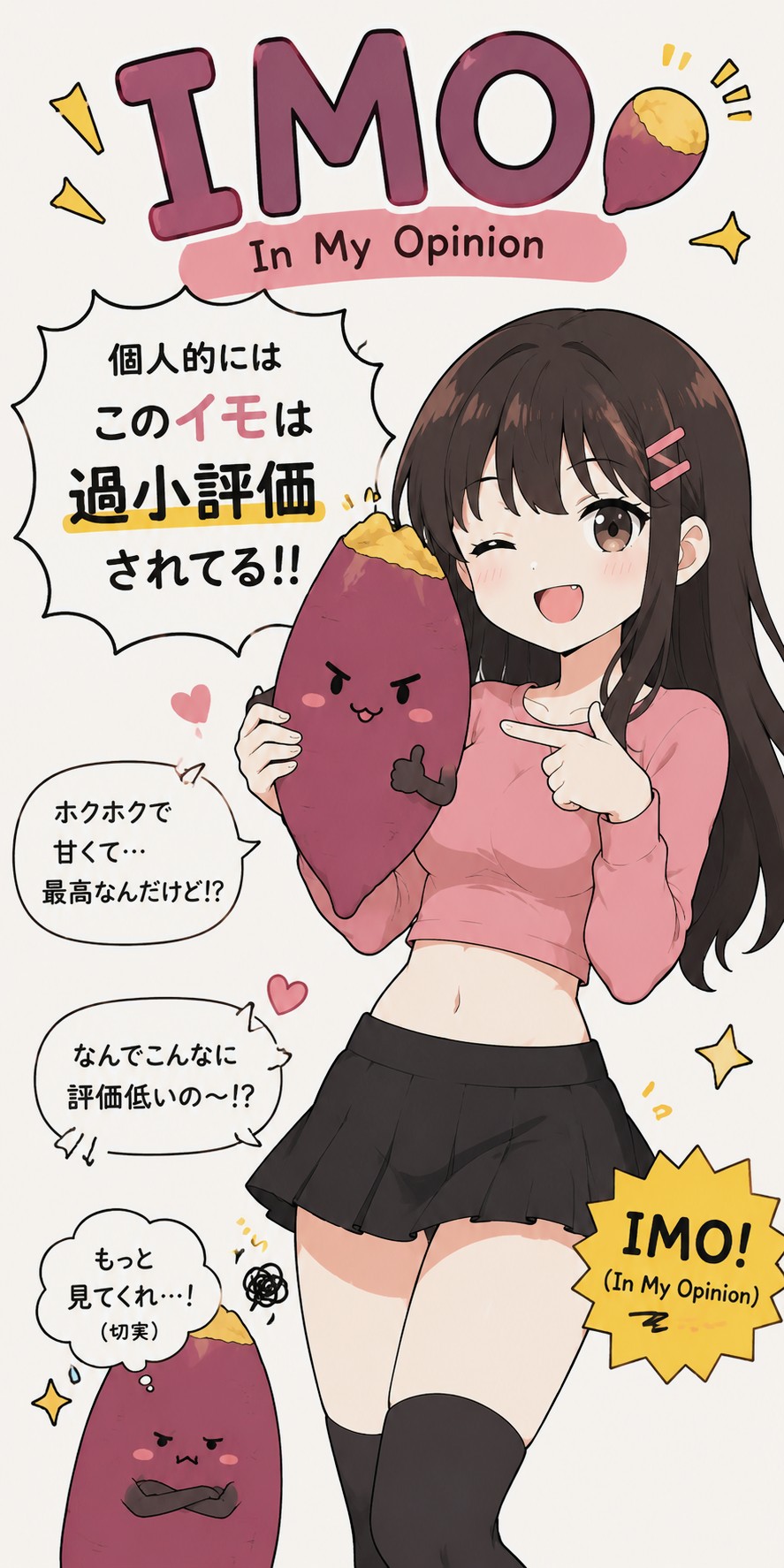 「IMO」 (In My Opinion)お姉やん🍠 | の人気AIイラスト・グラビア