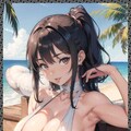 水着フェラ　blowjob in a bathing suit 6枚目