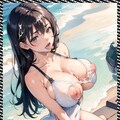 水着フェラ　blowjob in a bathing suit 9枚目