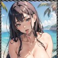 水着フェラ　blowjob in a bathing suit 7枚目
