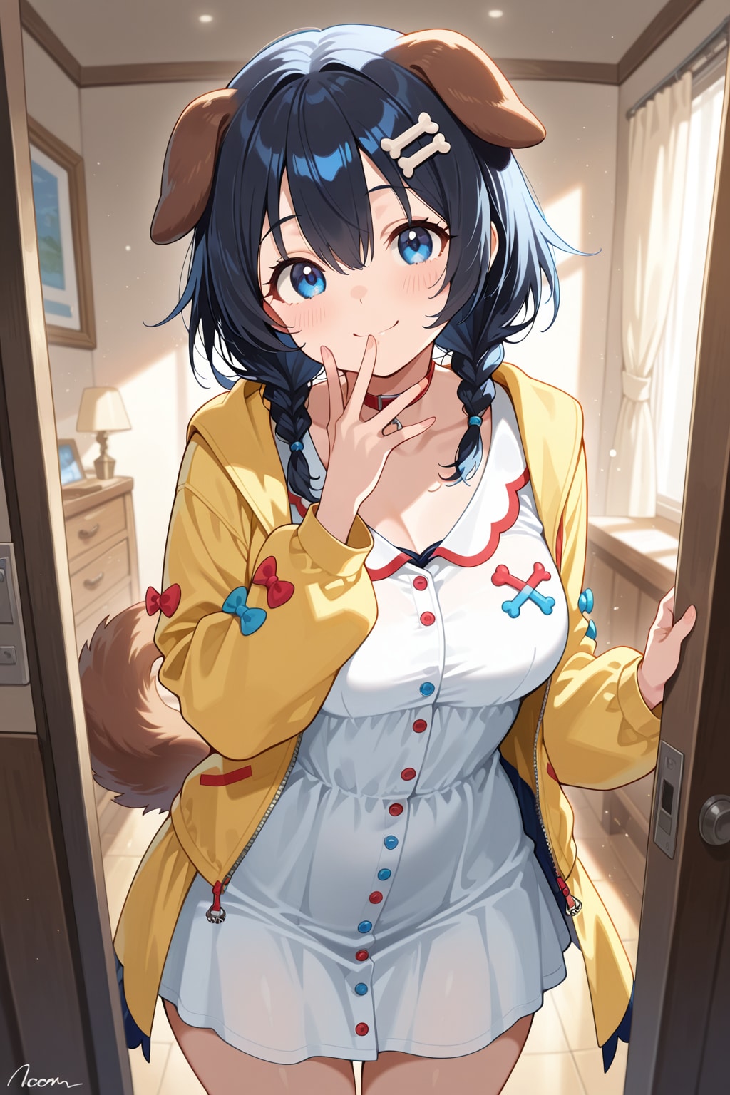 犬のコスプレ？をする陽向ちゃん