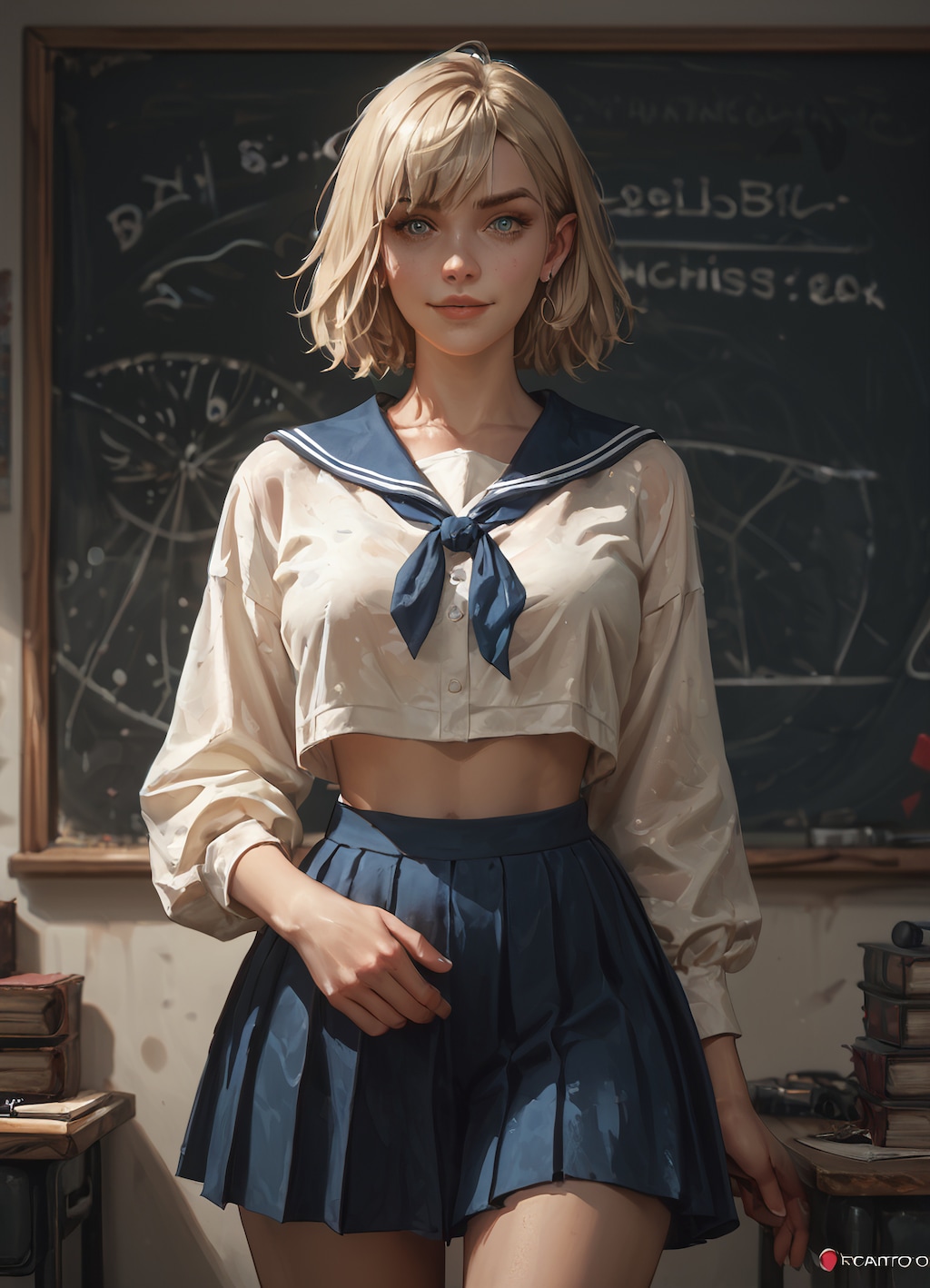 エルフの女学生2