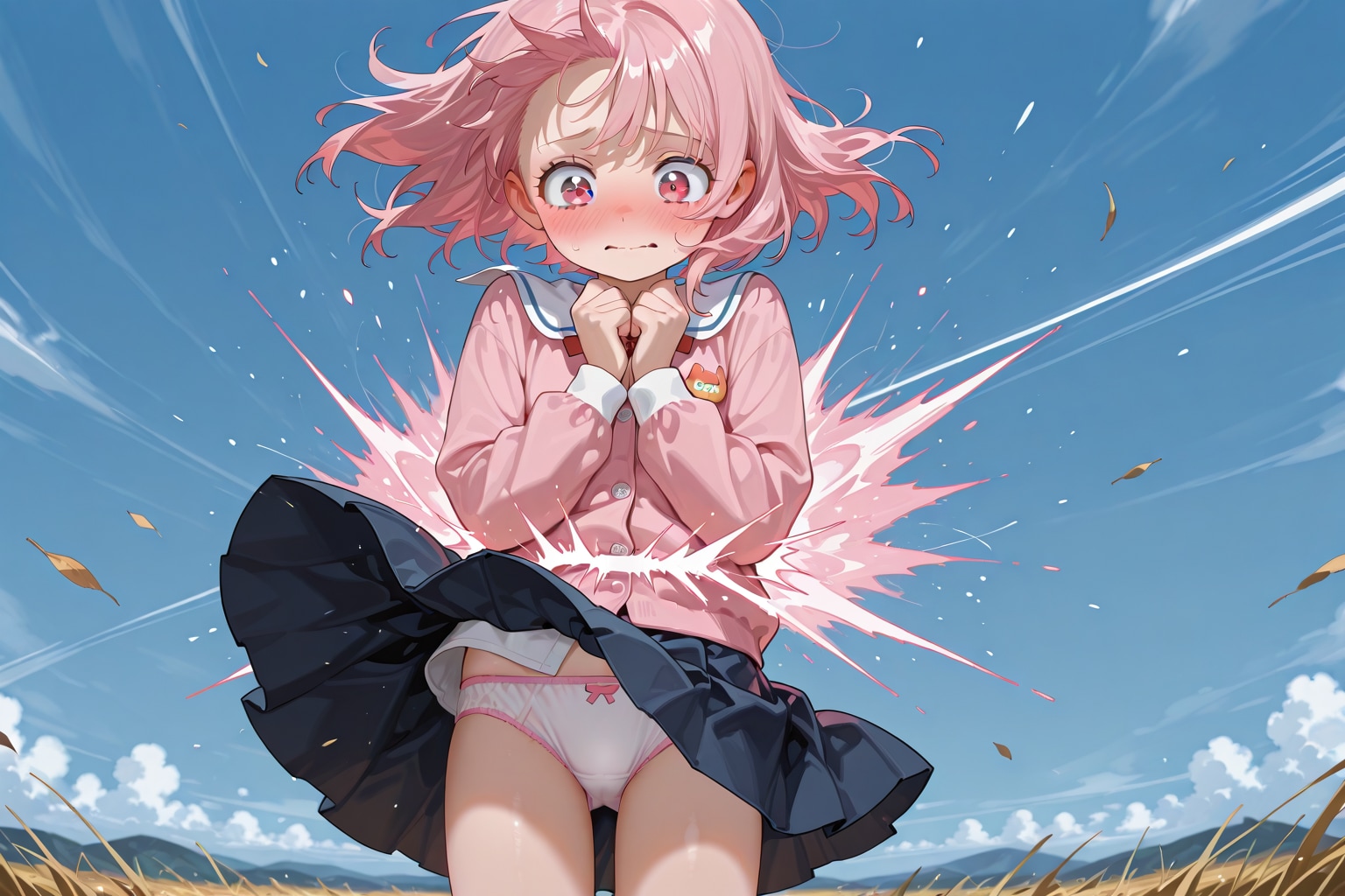 やんっ、えっちな風ね！