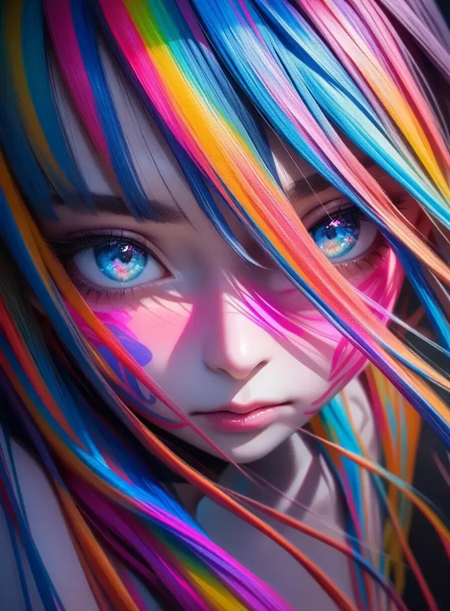 サイケデリック顔2 | の人気AIイラスト・グラビア