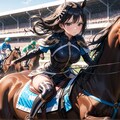 黒髪馬 騎乗1 5枚目