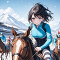 黒髪馬 騎乗1 11枚目
