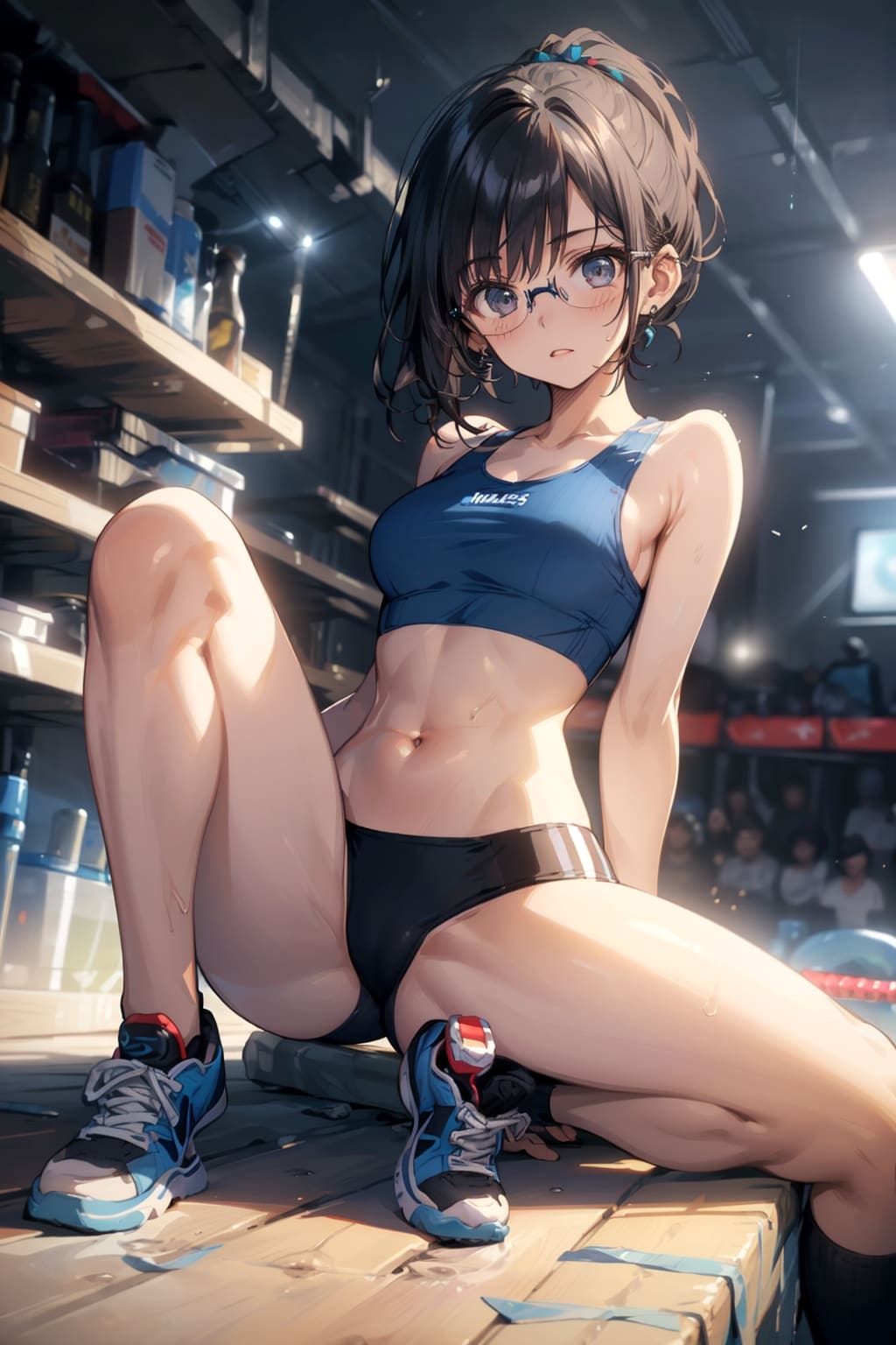 スポーツブルマの眼鏡っ娘