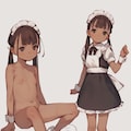 メイドさん着脱習作 3枚目