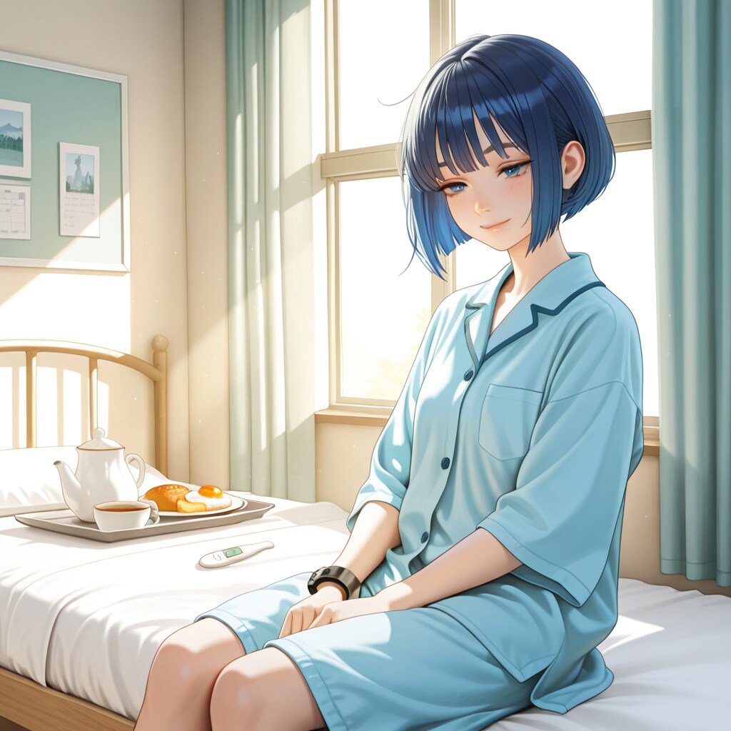 二日目の朝――看護師さんのチェック | の人気AIイラスト・グラビア