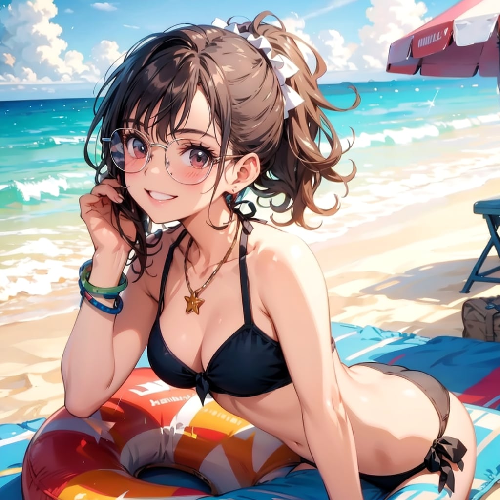 海辺の美少女