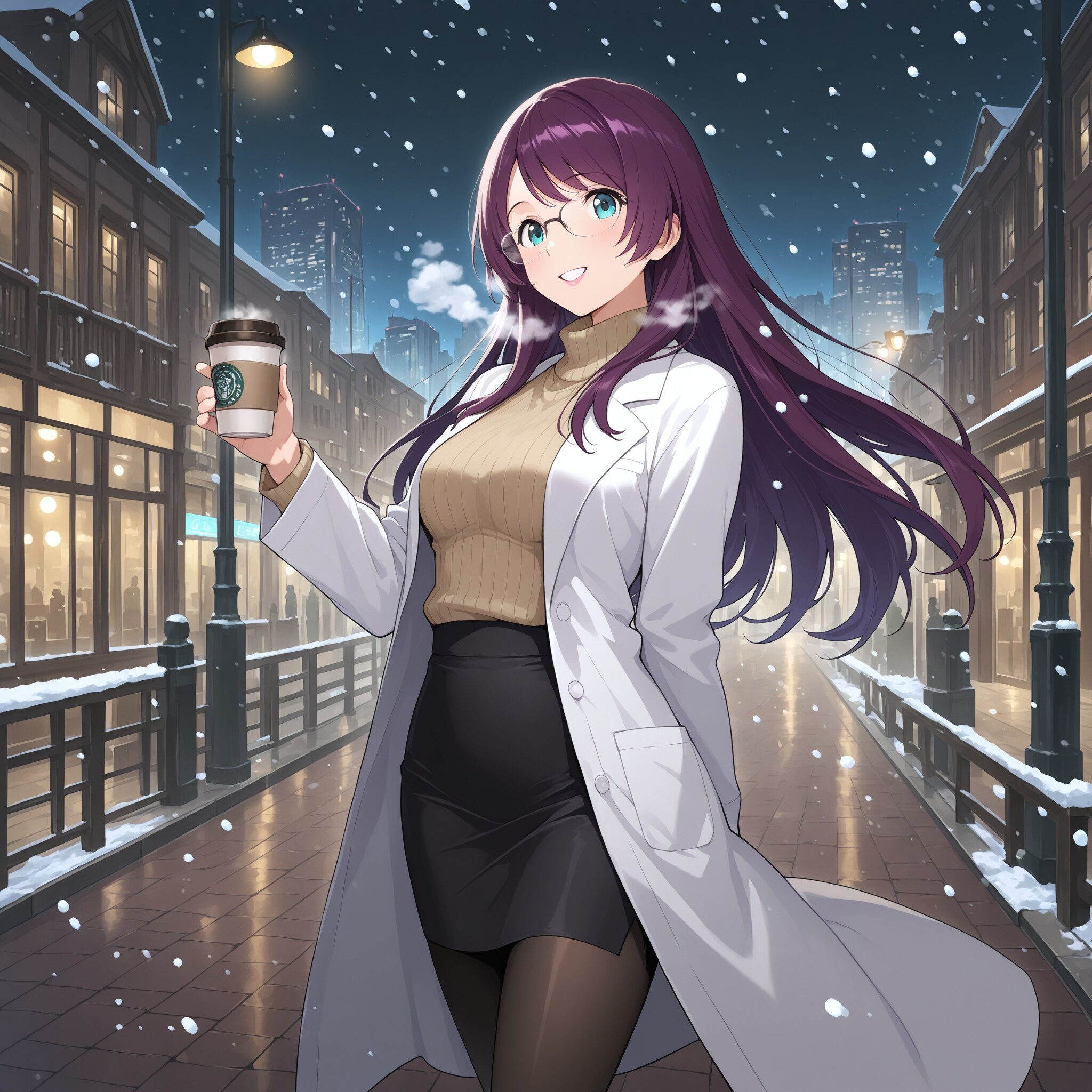 雪の夜の静けさ