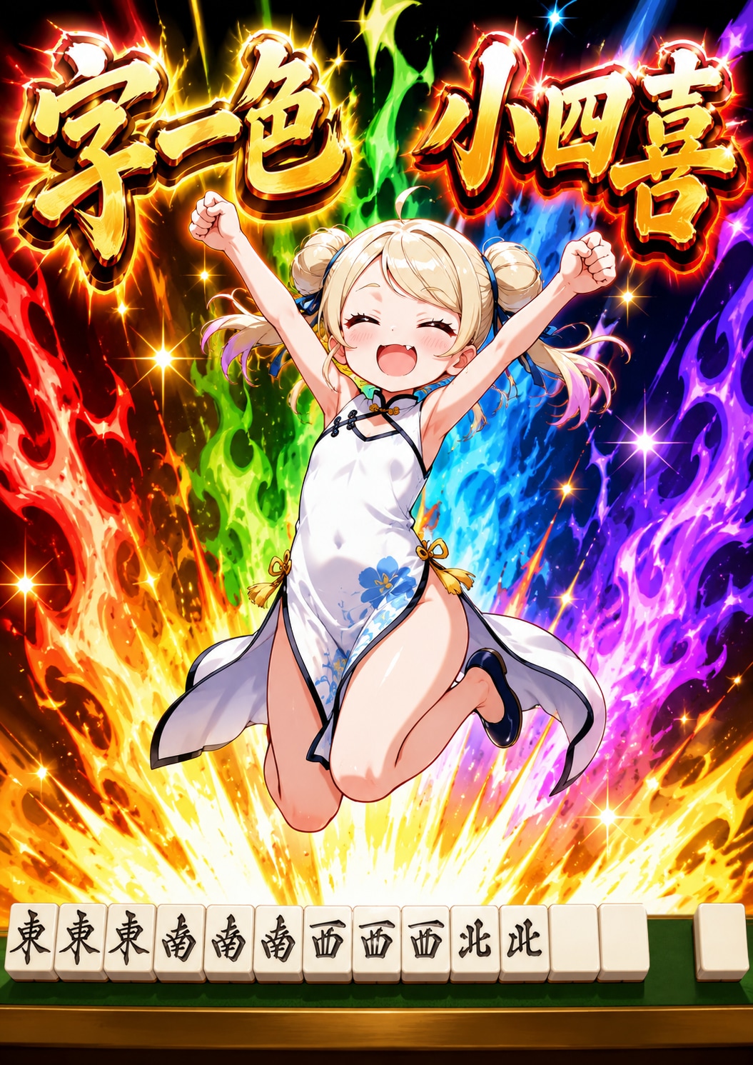 和了！小四喜！