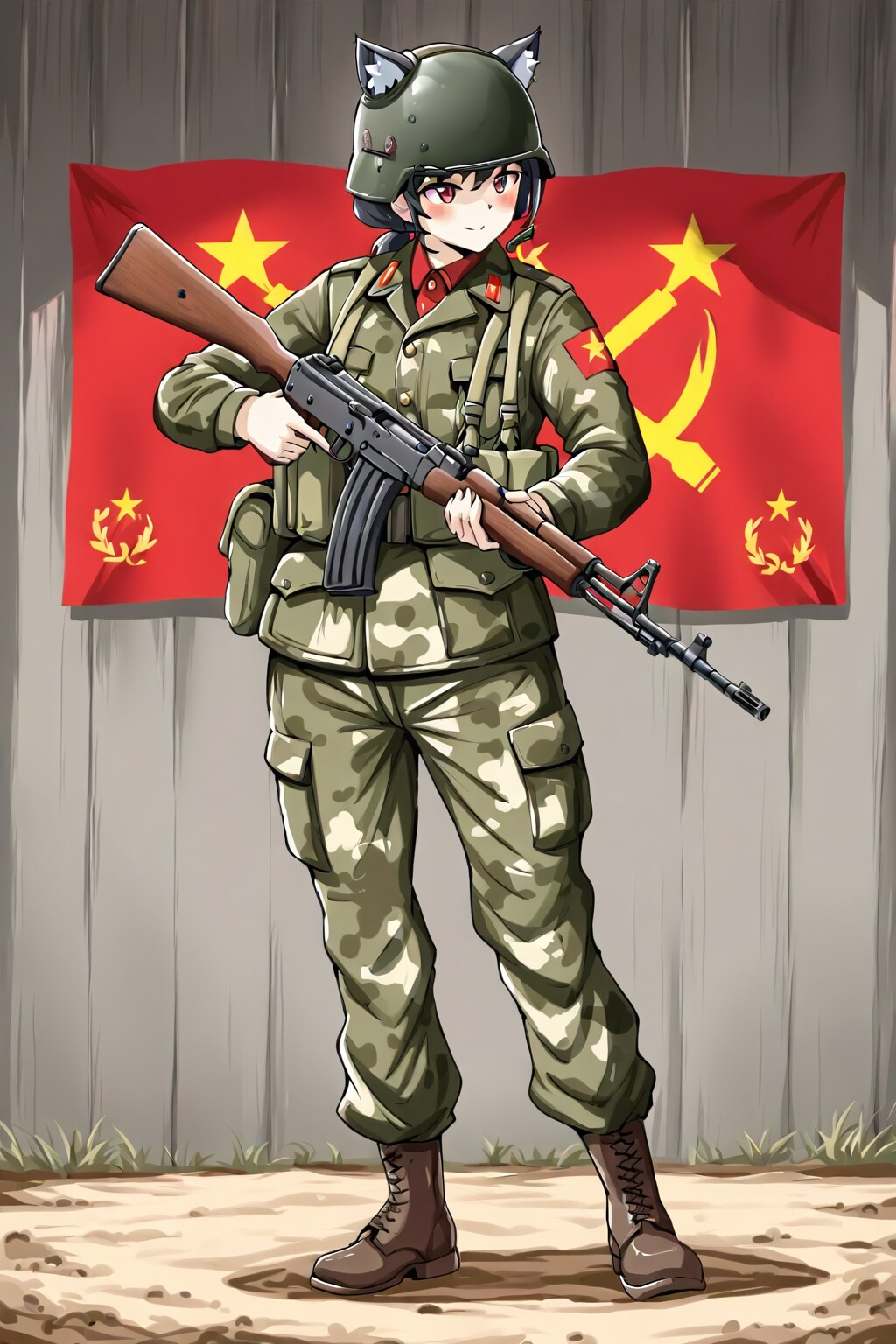 赤い国の人