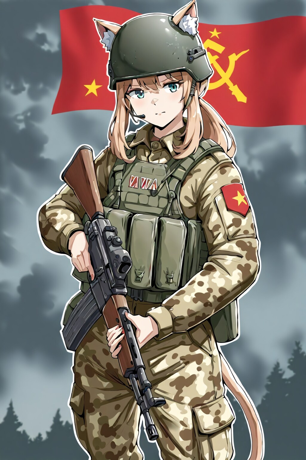 赤い国の人