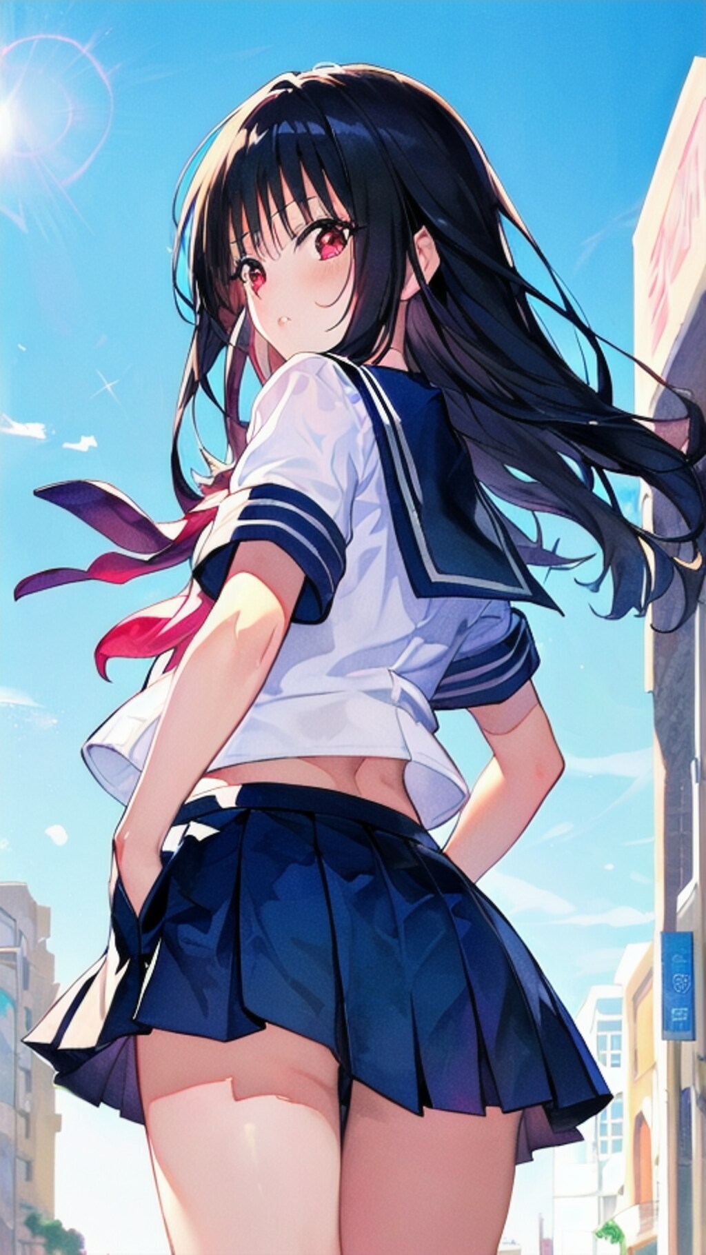 ししょちゃんでセーラー服 ②