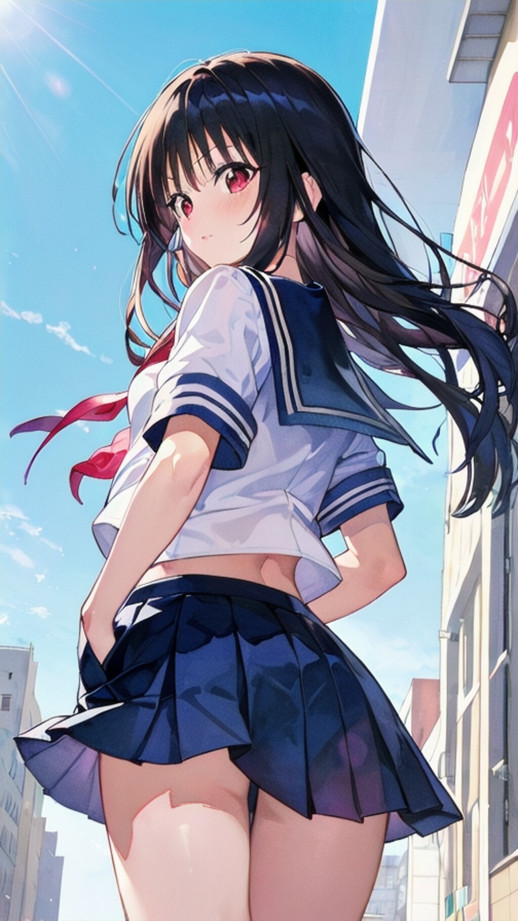 ししょちゃんでセーラー服 ②