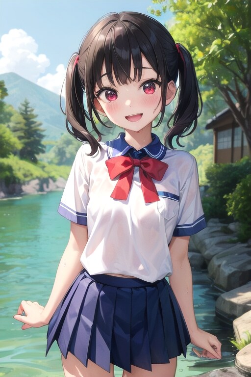 v4b　川遊び