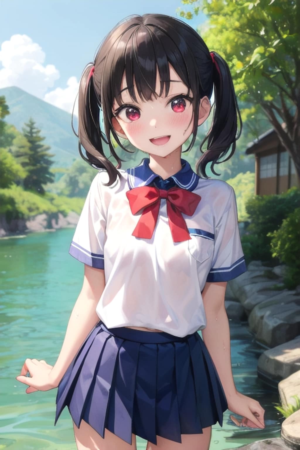v4b　川遊び