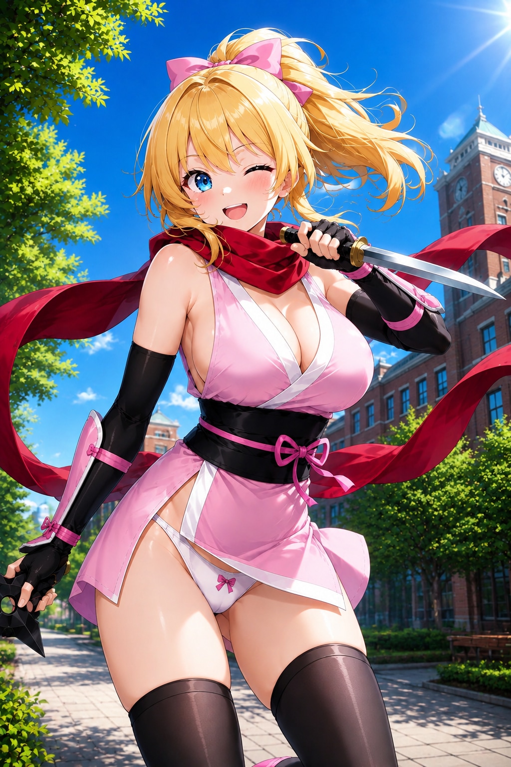 パンツ丸見えくノ一