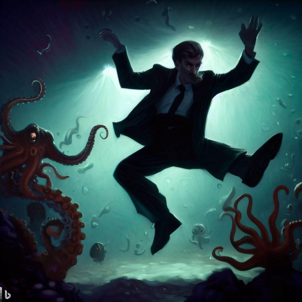 海底でクトゥルフとブレイクダンスを踊るトロツキー