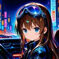 運転する少女 2枚目